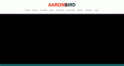 Desktop Screenshot of aaron-bird.com