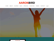 Tablet Screenshot of aaron-bird.com